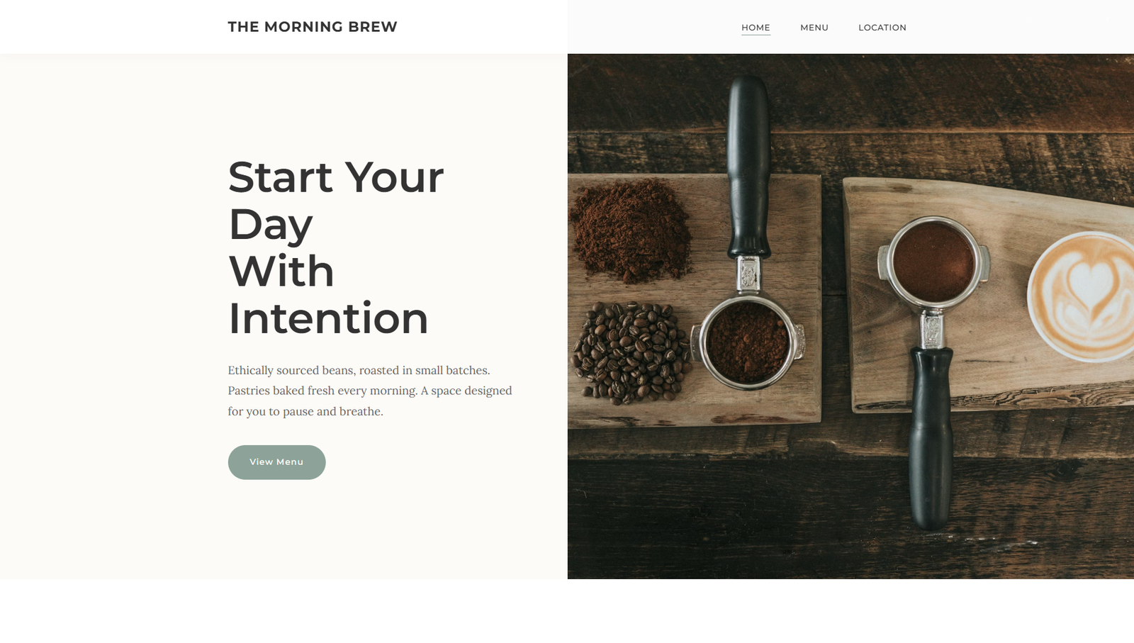 The Morning Brew website screenshot
